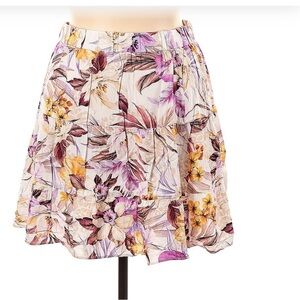 EUC CITY CHIC skirt white floral print above the knee skirt